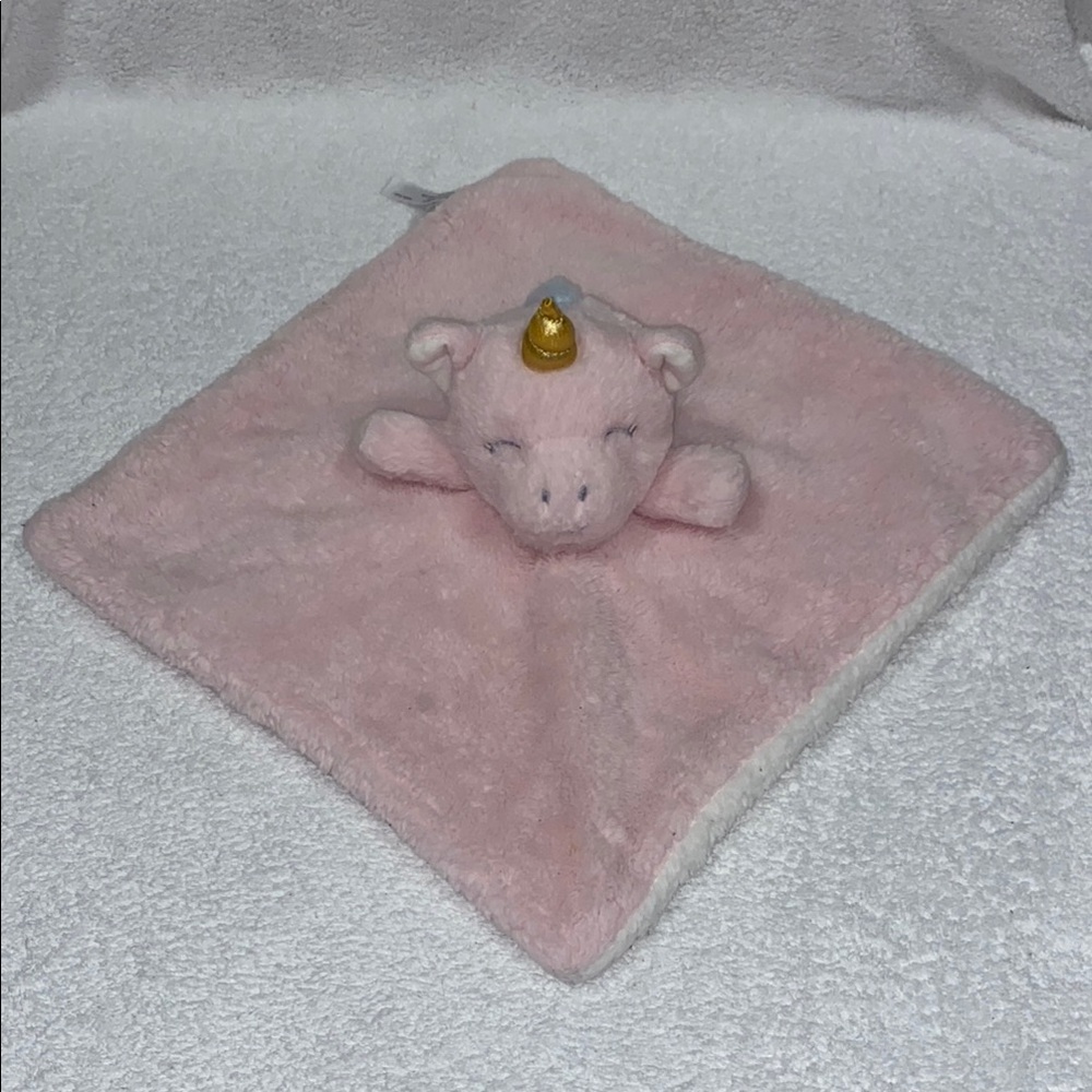 Dreamgro Pink Unicorn Plush Security Blanket lovey